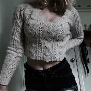 American eagle cropped sweater